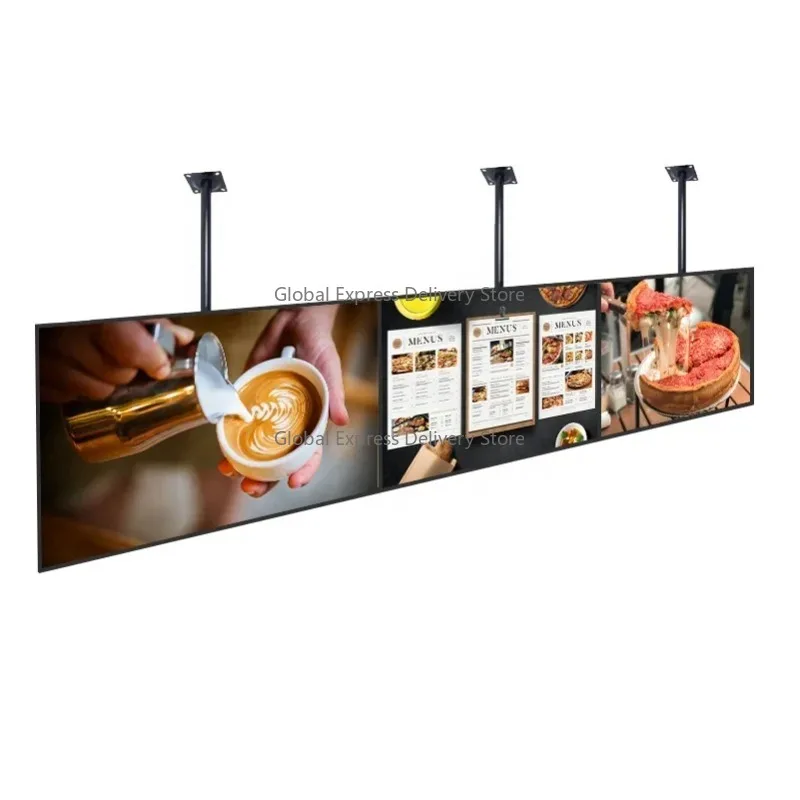 

32 40 43 50 55 Inch Super Thin Restaurant Wall Mount Digital Signage Android Lcd Advertising Display Screen Digital Menu Board