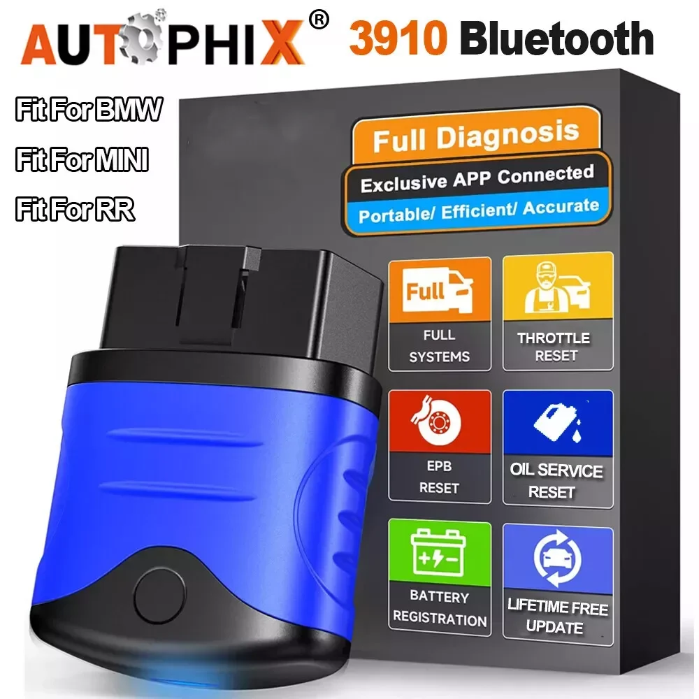 AUTOPHIX 3910 Bluetooth OBD2 Scanner Engine Code Reader EPB OBD 2 Diagnostic Scanner For IOS Android Car Diagnostic Scan Tool