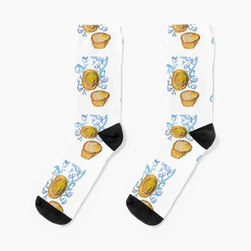 Portuguese Pastel De Nata Socks anime Lots designer Socks For Girls Men's