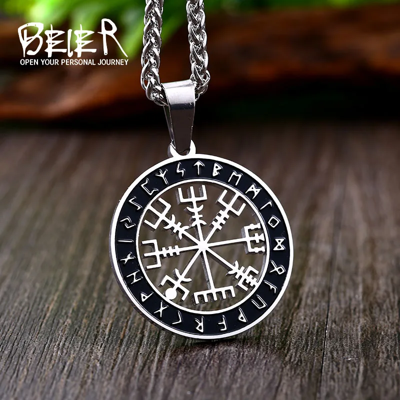 BEIER viking wolf Animal pendant wire-electrode cutting necklace for man Gift choker Viking Jewelry BP8-544