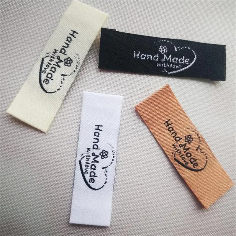 Custom Personalize Embroidered Labels Clothing Private Handmade Labels Brand Labels sewing knitting and embroidery Labels