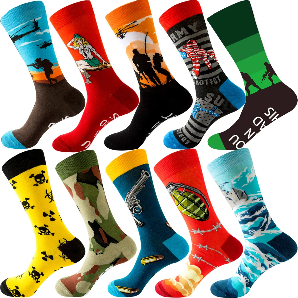 

Original Street soldier soldier gun game men and women in hip socks ZQ048