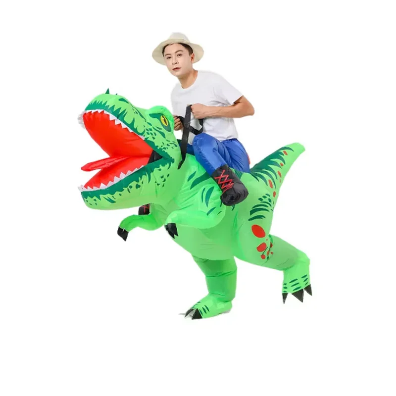 

New Adult Dinosaur Inflatable Costume Dress Suit Anime Purim Halloween Christmas Party Cosplay Costumes for man woman