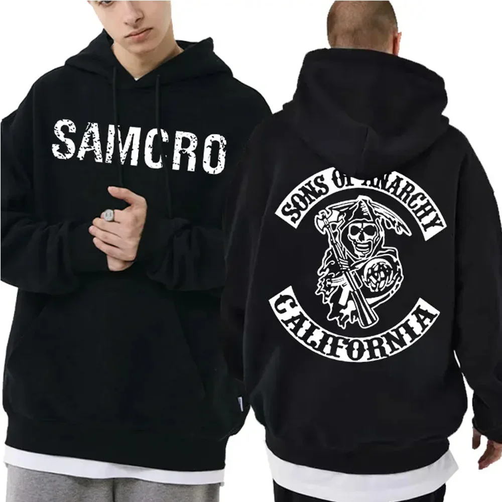 Anarchy SAMCRO unisex double-sided printed hoodie, hoodie, fashion brand design