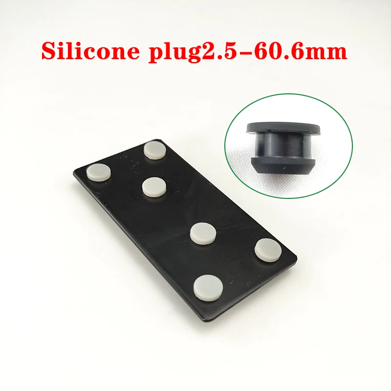 Silicone rubber plug 2.5-60.6mm T-type plug Waterproof and Dustproof High Elastic rubber caps silicone seal gasket