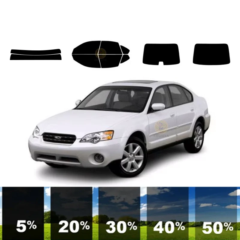 

precut Removable Window Tint Film For Car 100% UVR 5%-70%VLT Heat Insulation Carbon ﻿For SUBARU OUTBACK 4 DR SEDAN 2005-2007