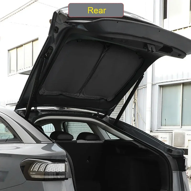 

For Volkswagen ID.7 2023-Present Car Black Window Privacy Sunshade Auto Anti-UV Heat Insulation Protect Cover Interior Accessory