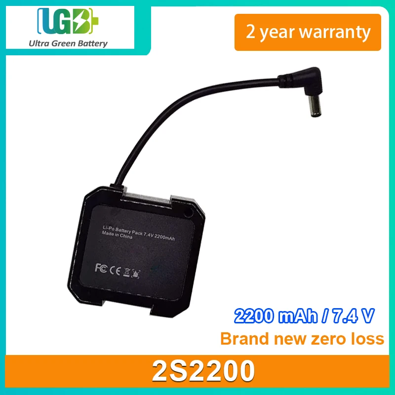 UGB New Battery For Topsky F7X FPV 2S2200 glasses battery 2200mAh 7.4V