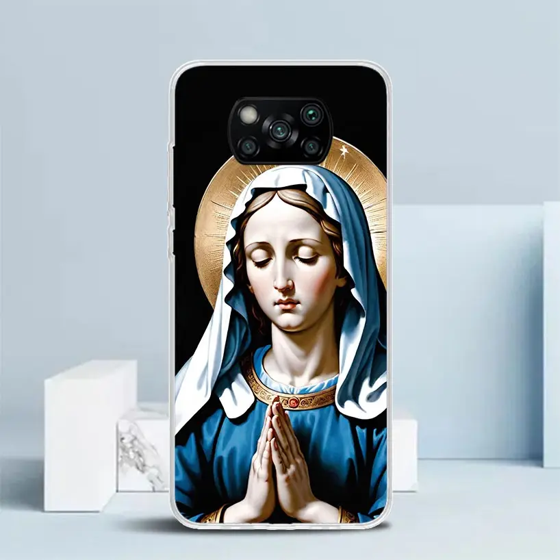 Virgin De Guadalupe Virgen Mary Silicon Call Phone Case For Xiaomi Poco X3 Nfc X5 X6 F6 F5 Pro M5S M5 X4 F4 GT M4 M3 F3 F2 F1 M2