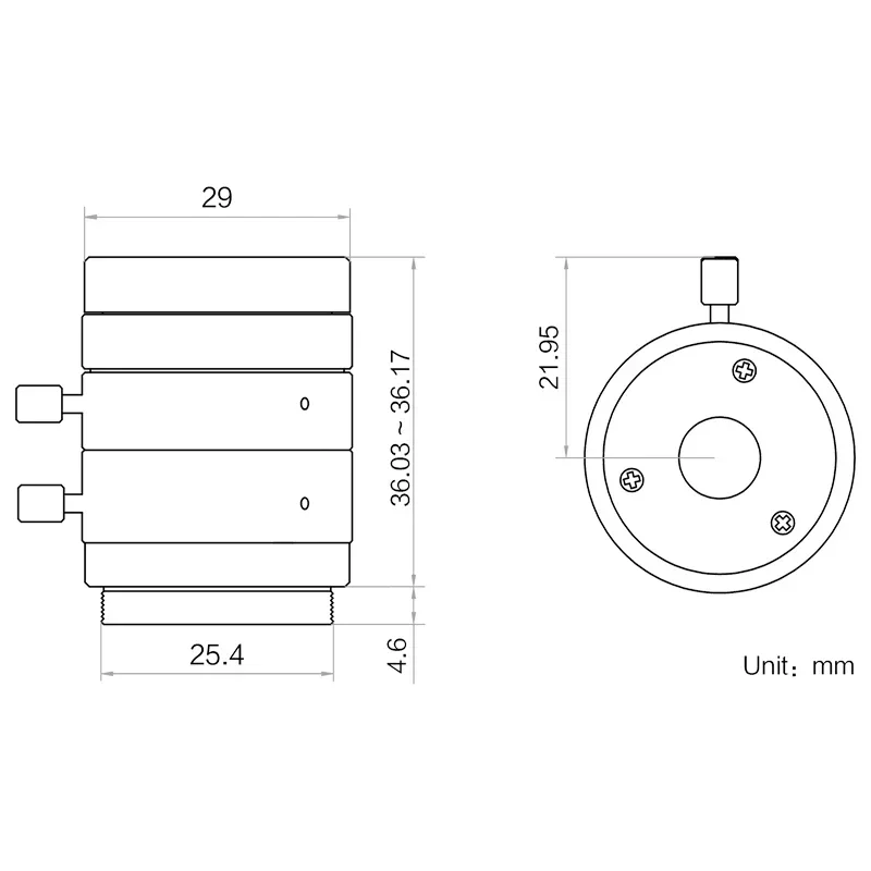 HIKROBOT MVL-MF1224M-5MPE 5MP 12mm F2.4 2/3