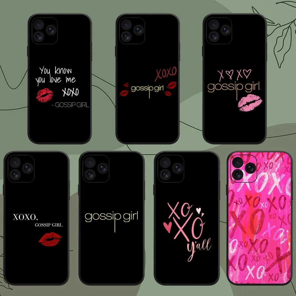 TV G-Gossip Girl XOXO Cool Phone Case For iPhone 8 15 11 Mini Xr XS 14 13 12 X Pro Max Plus Shell