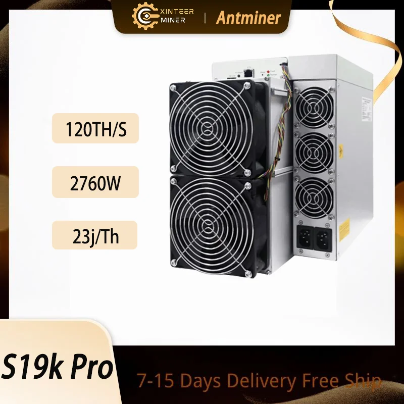 New Antminer S19k Pro Miner 120T 2760W Asic Miner Bitmain Free Ship The most profitable miners Better Than K7 S19