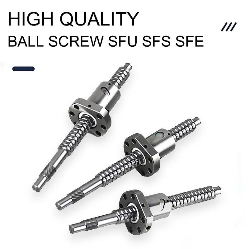 

High Precision C7 Grade Single Nut Ball Screw SFU1204/SFS1205/SFS1210/SFU1604/SFU1610/SFE1616/SFS1620 - 150-1400mm Custom Length