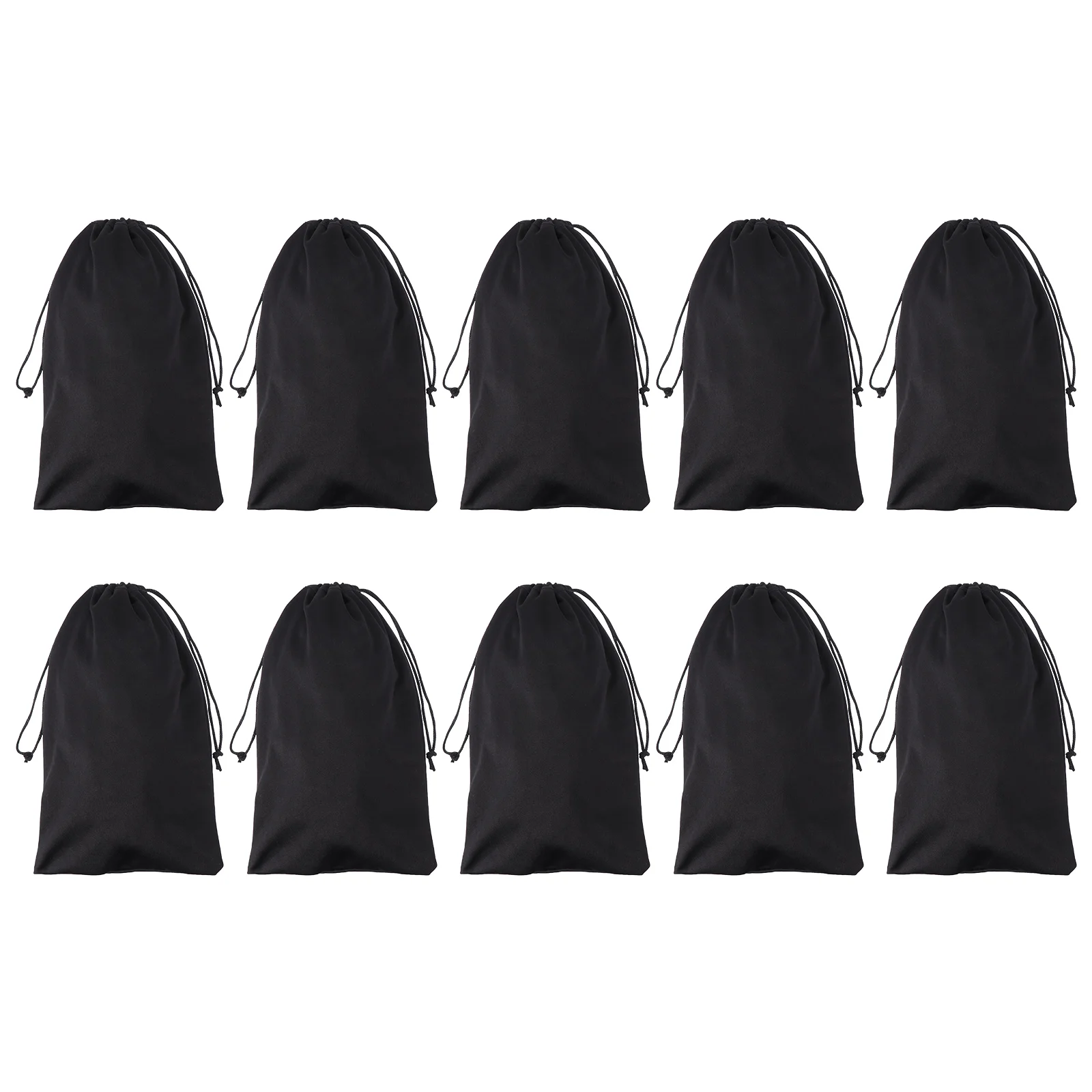 10 Pcs Motorcycle Protection Jacket Ski Goggle Drawstring Pocket Soft Bag Flannel