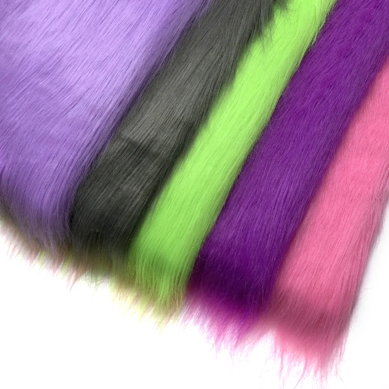 180x100cm Eco-friendly Faux Fur Fabric 12cm High Quality Plush Fabric By The Meter Scene Decoration Long Hair Minky Fabric