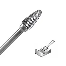 8 Stück/Set Durchmesser. 6/8/10/12 mm 1/4 Zoll (6 mm) Schaft Wolframkarbid-Frässtifte Bit Double Cut CNC-Gravur für Metall, Stahl, Aluminium – Detail 7