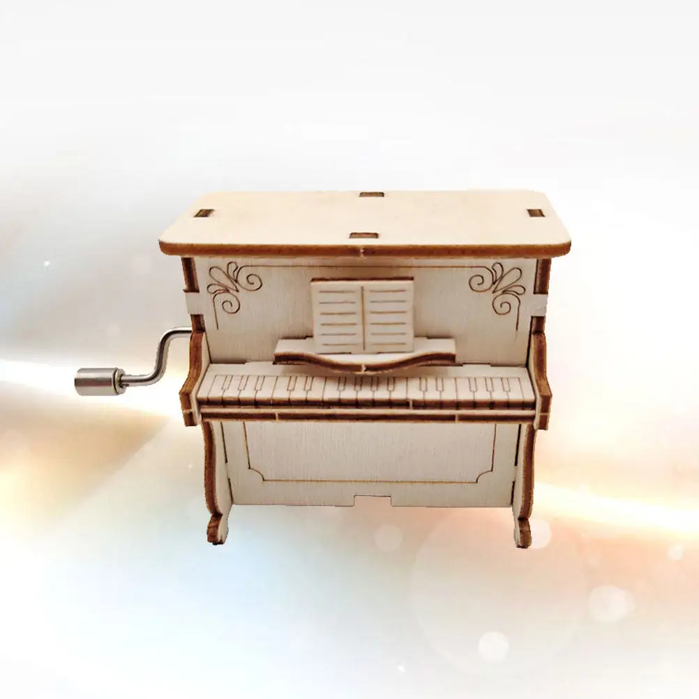 

Музыкальная шкатулка ручной работы из дерева, активируемая встряхиванием, с мелодичной музыкой, небольшой портативный изысканный подарок на День рождения, Рождество, свадьбу