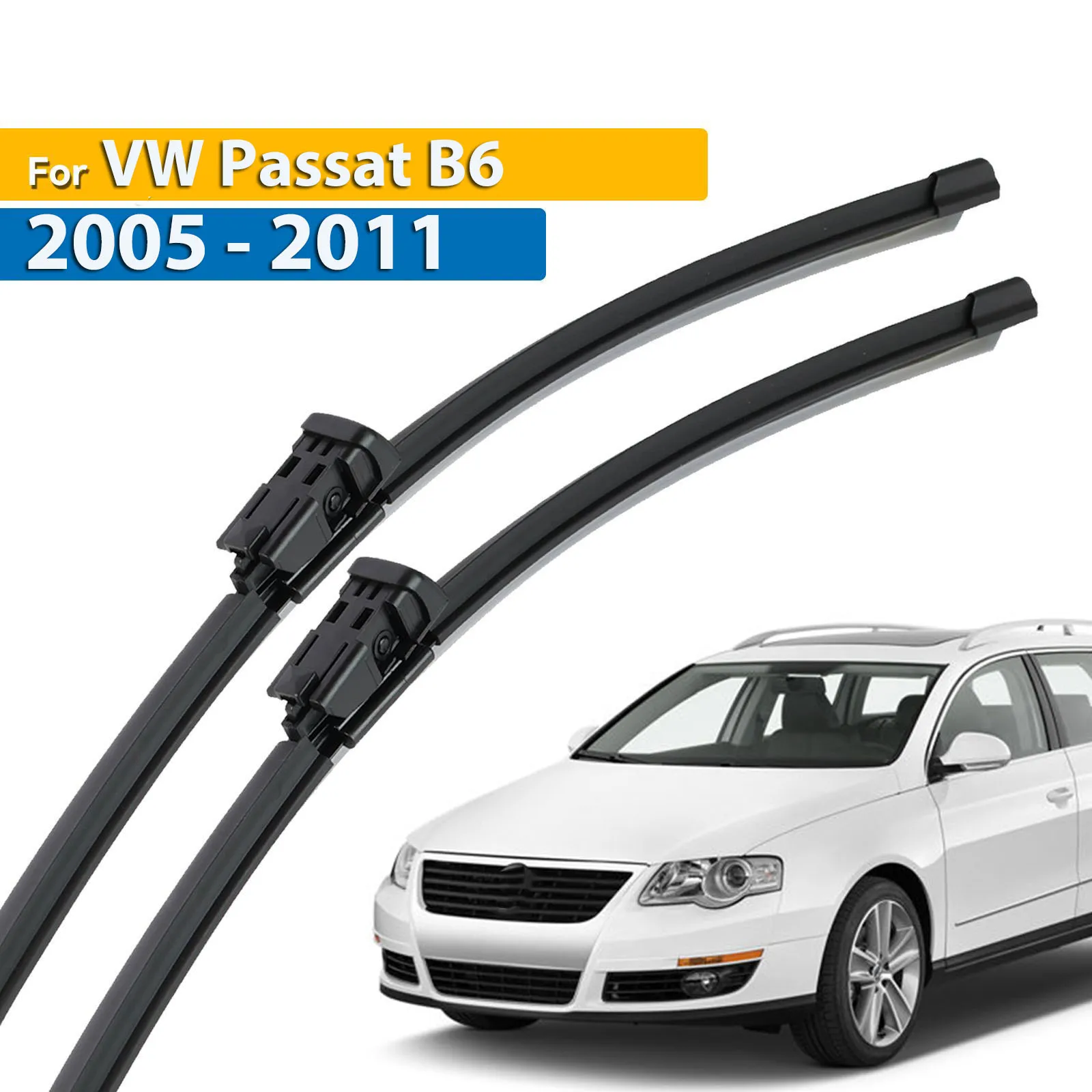 Erick's Wiper LHD Front Wiper Blades For VW Passat B6 2005 - 2011 Windshield Windscreen Clean Window Car Rain Brushes 24''+19''