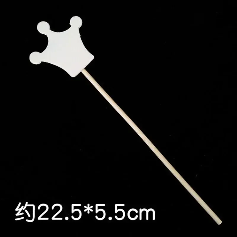 30pcs Wand Magic Fairy Stick Unfinished Wooden DIY Craft Moon Star Heart Crown Girl Party Birthday Gift Wedding Festival