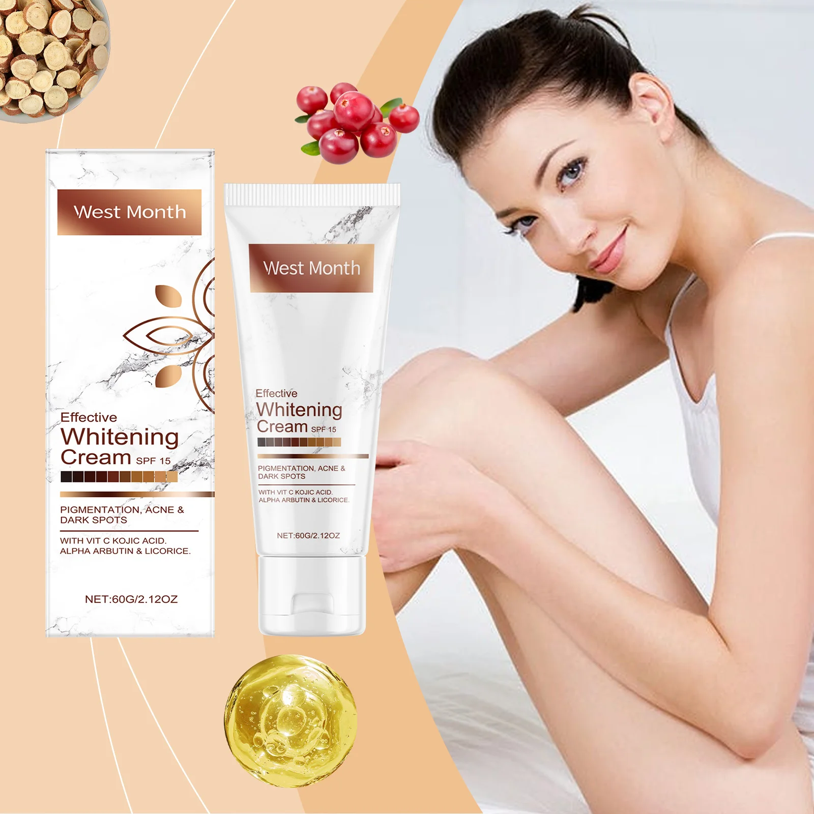 Body Moisturizing and Brightening Cream Moisturizing and Brightening Skin Refreshing and Non Sticky Body Lotion
