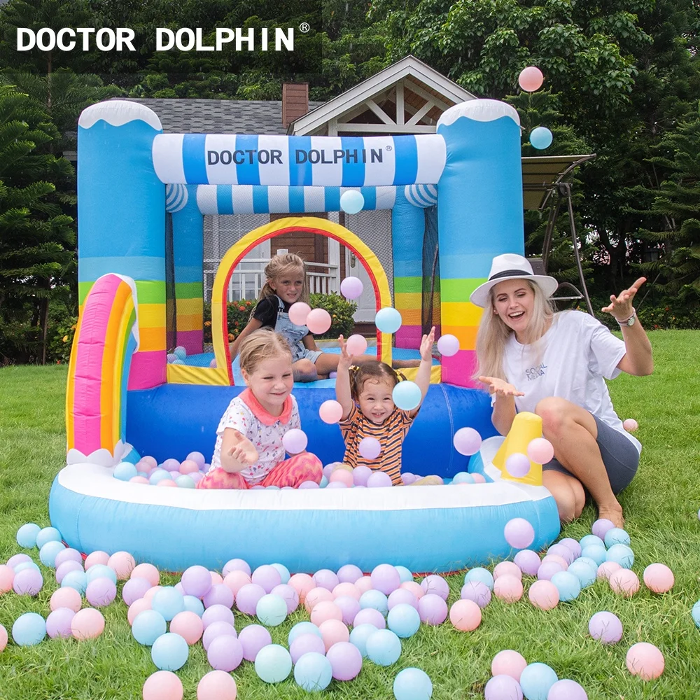 Brand New Bounce House Carton  Fabric Inflatable Bouncer Castle Inflatable Bouncer with Water Slide view 3