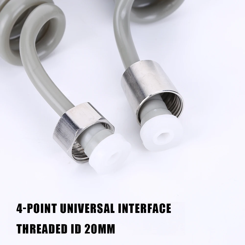 Selang Pancuran Fleksibel 2/3/5M Universal, Pipa Ekstensi Pegas, Konektor Pipa Semprot Tangan, Tabung Pegas, Aksesoris Kamar Mandi Toilet Bidet