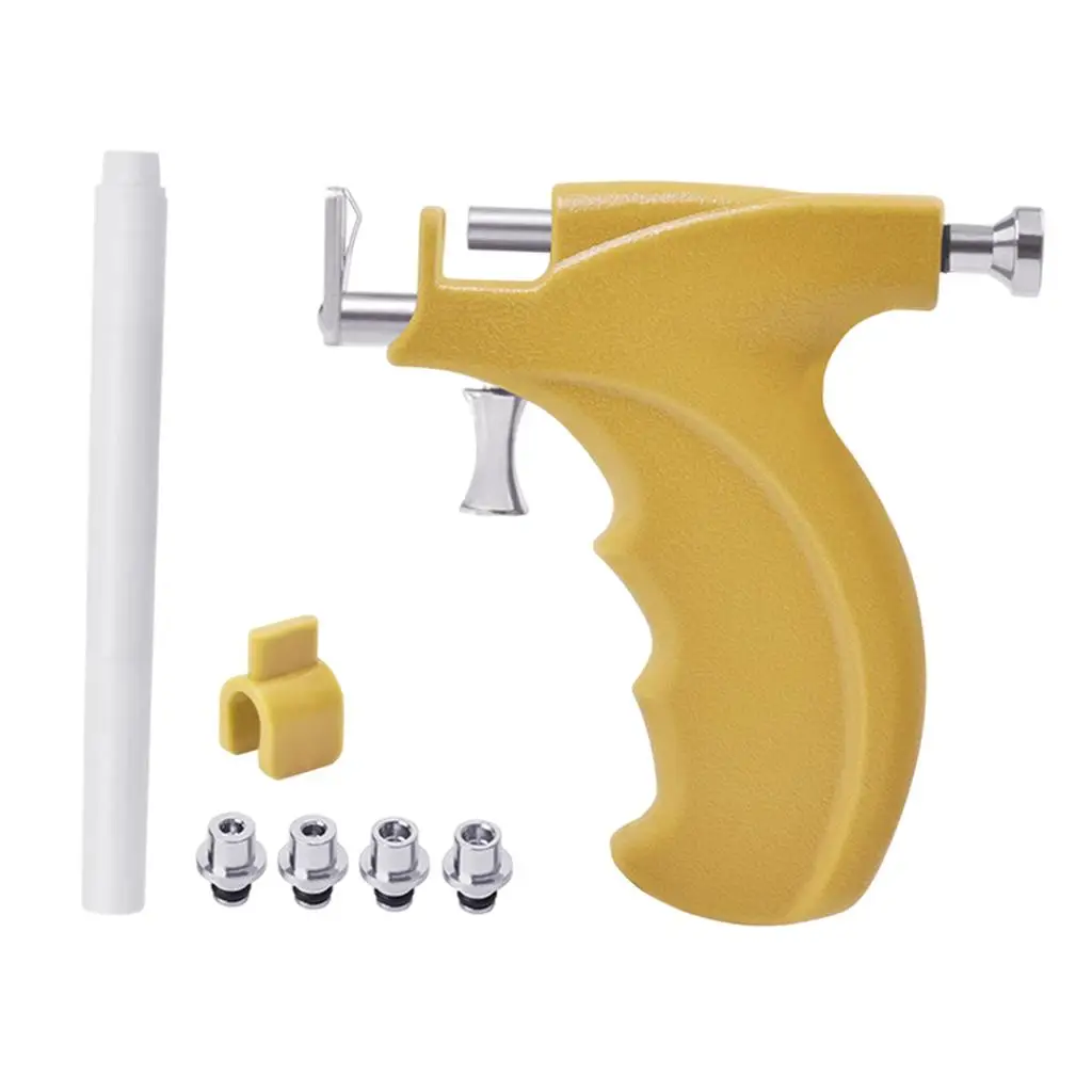 Compact Ear Piercing Device Kit Stainless Steel Studs Disposable Supplies Professional Piercing for Nose Navel Lip Home Salon