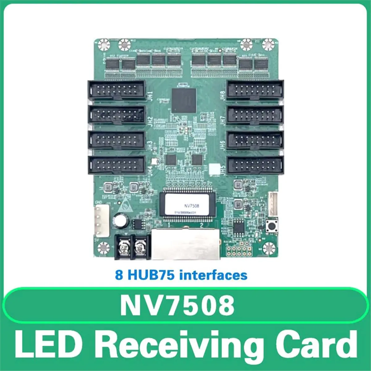 update. LED Video Wall Receiving Card for Novastar NV7508 Outdoor Indoor LED Display Screen RGB Matrix 8 HBU75 Module Controller