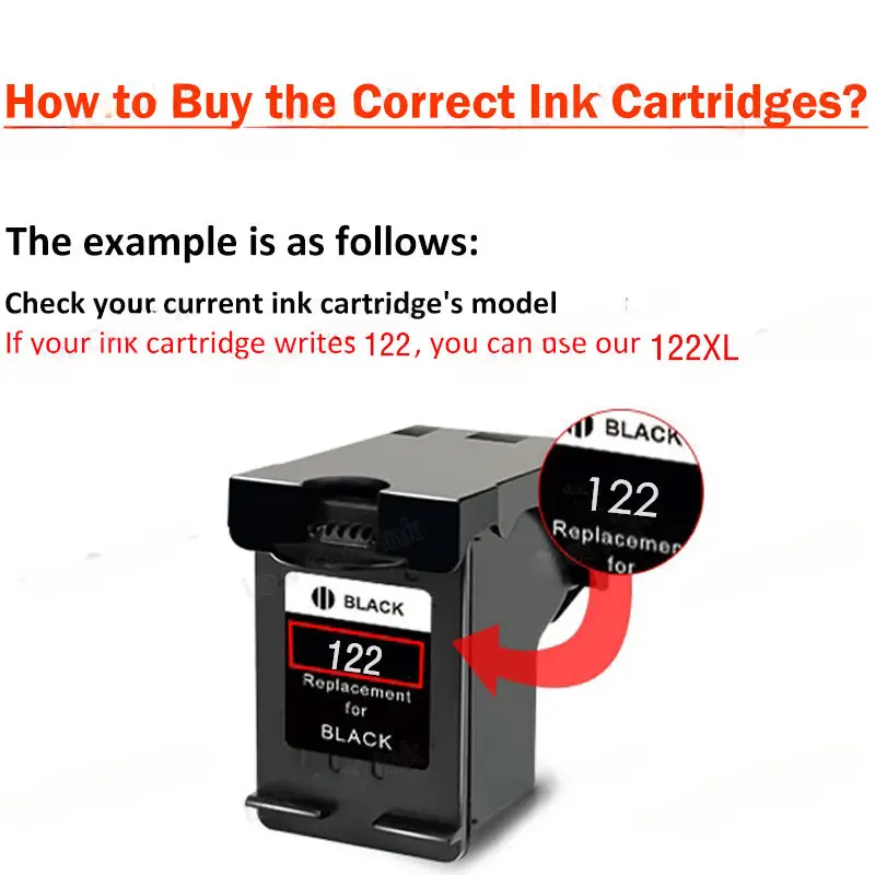 BLOOM 122 Remanufactured Ink Cartridge For HP 122XL ink cartridge For HP Deskjet 1510 1000 1010 1050 2000 2050 2510 3000 3050A