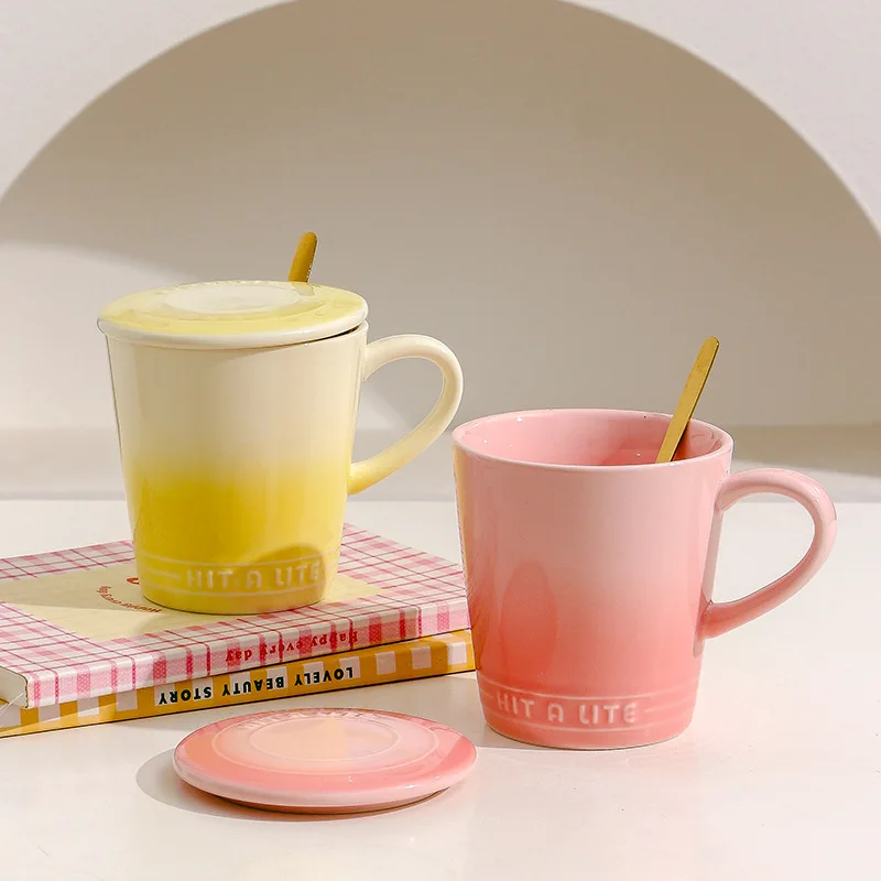 

Creative And Personalized Water Bucket Ceramic Mug Couple S Home Coffee Drinking Oat Cup Company Souvenir