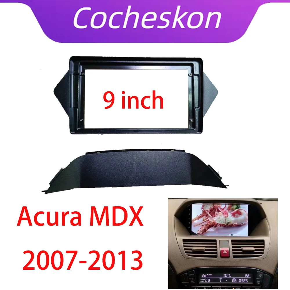 

9 Inch Car Frame Fascia Adapter Android Radio Dash Fitting Panel Kit For HONDA Acura MDX 2008-2013