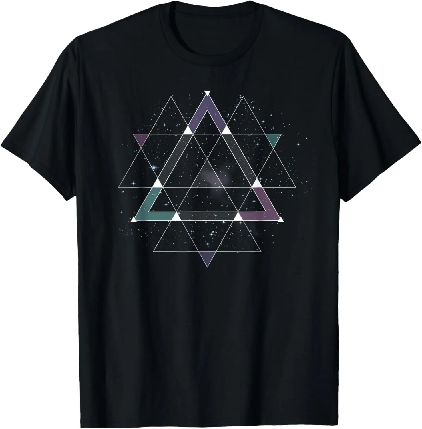 

Geometric Space Graphic T-Shirt EDM Electronic Dance Tee T-Shirt