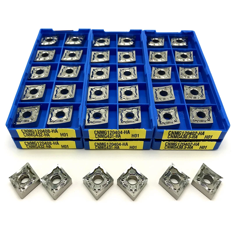 CNMG120402 CNMG120404 CNMG120408 HA H01 Płytki tokarskie do aluminium CNC, narzędzia tokarskie do obróbki aluminium, miedzi i drewna