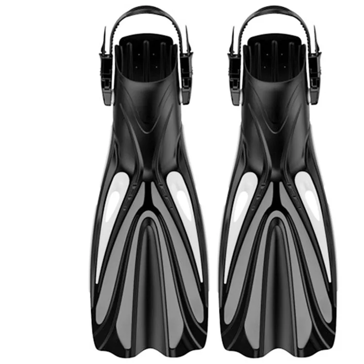 Latest Design Freediving Flippers Silicone Adult Men And Women Swimming Training Aids Flippers Aquatic Swimming Equipment