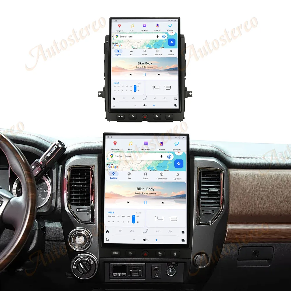 15.6 inch Car GPS Android 13 Navigation For Nissan Titan 2016-2019 Multimedia Player Car Radio Head Unit Auto