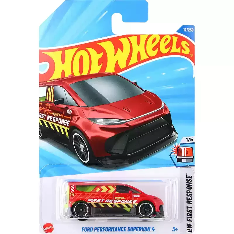 Coche Original Hot Wheels Ford Performance Supervan 4, modelo de aleación fundido a presión 1/64, juguetes de exhibición para niños, regalo de cumpleaños, carro