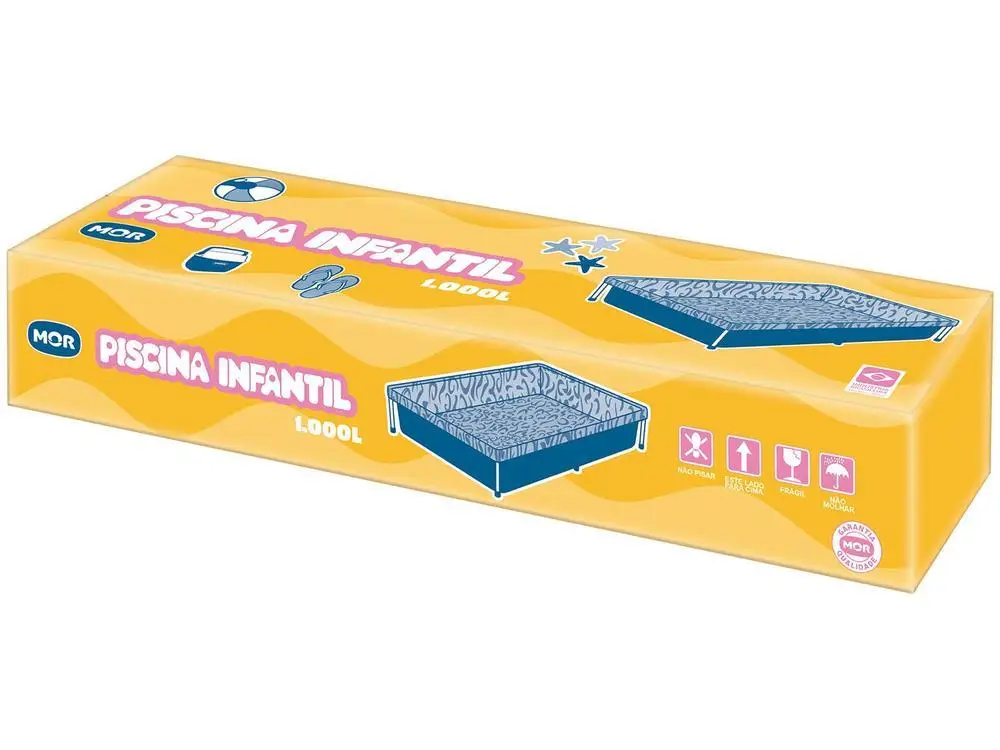 Children's Structured Pool Rectangular Mor 1000L