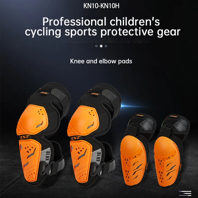 4-12 years old children motocross motorcycle knee pads elbow pads youth BMX breathable skiing roller skating bicycle protection