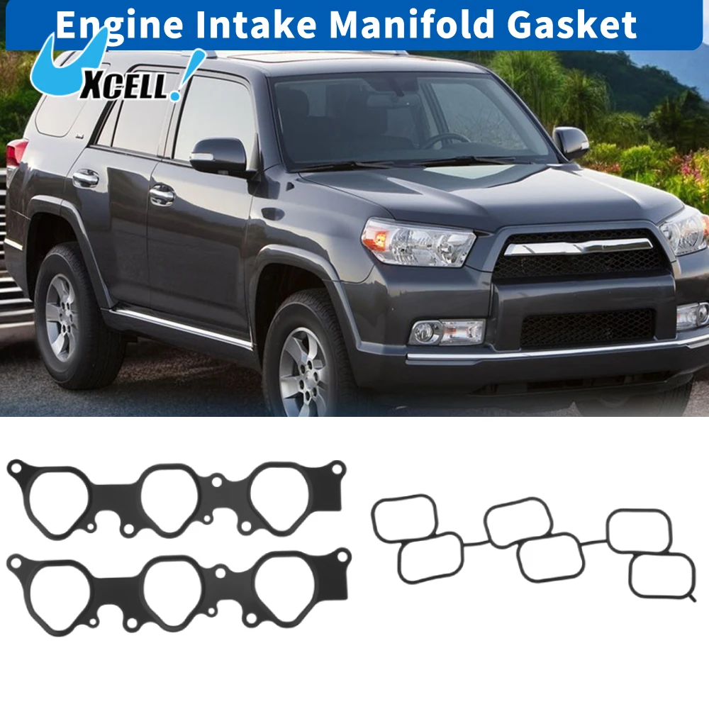 Uxcell Engine Intake Manifold Gasket Set for Toyota 4Runner Tundra Tacoma FJ Cruiser Fuel Injection Plenum Gasket Kit MS96671