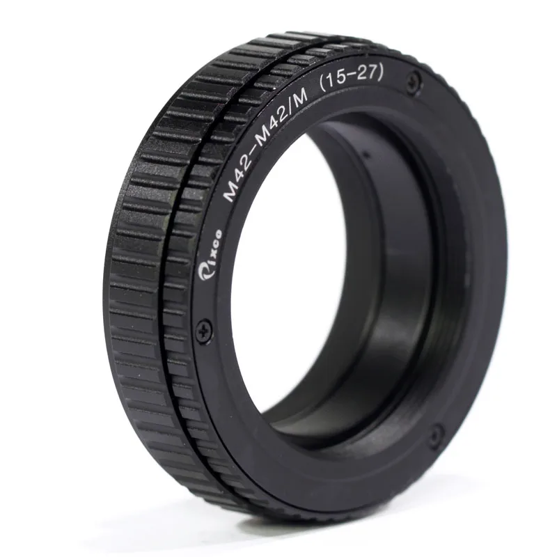 Pixco 15mm to 26.5mm M42 Mount Lens Adjustable Focusing Helicoid Macro Tube Adapter