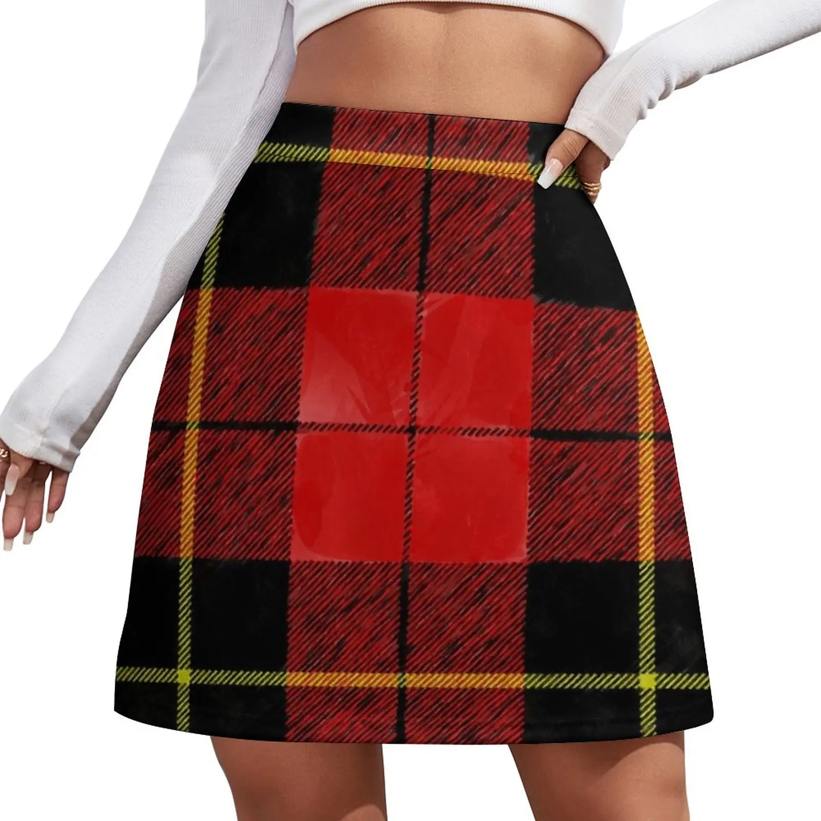 

Wallace tartan Mini Skirt korean style clothes women 2026 women clothing 2026 new arrivals summer skirts mini denim skirt