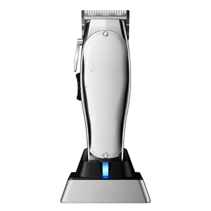 12660 Professional Master Corded/Cordless Hair Trimmer, Adjustable Carbon Steel Blade Hair Clipper for Close Cutting, Silver