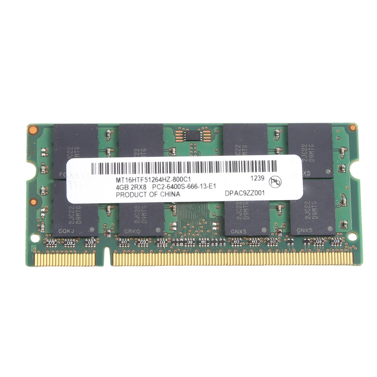 Для MT DDR2 4 ГБ 800 МГц ОЗУ PC2 6400S 16 чипов 2RX8 1,8 в 200 Контактов SODIMM для памяти ноутбука