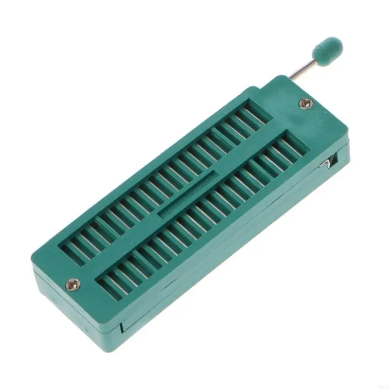 T8UC 16 20 24 28 40 P Pin 2.54MM Green DIP Test Universal ZIF IC Socket Welding Type