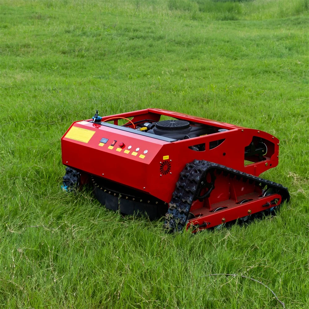 Industrial Grade Electric 1600W 4-Stroke Cordless Self-Propelled Remote-Controlled Lawn Mower Aluminum Chassis Cylindrical