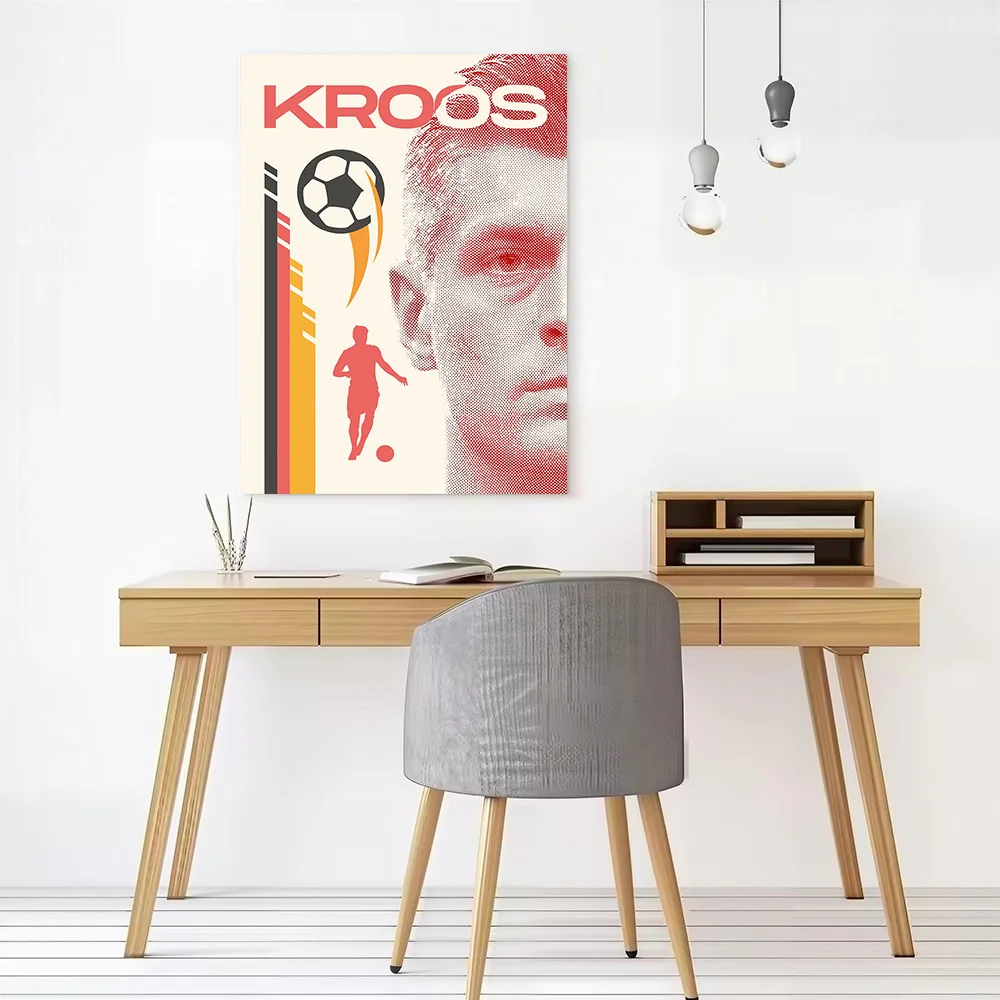 Toni Kroos Football Canvas Poster Customizable Printed Canvas Painting Wall Art for Fans Room Decorating Interior Decoration