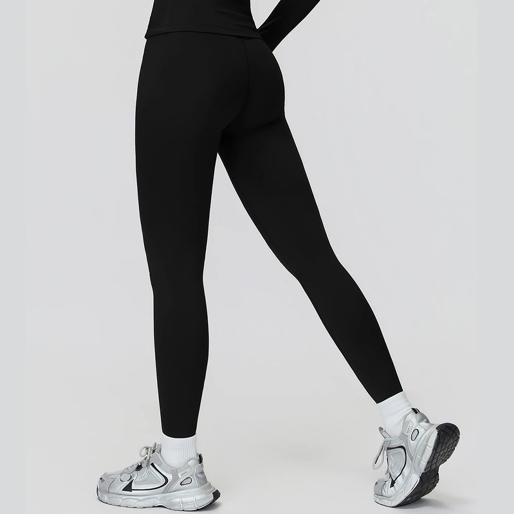 اليوغا السراويل تأثير طماق النساء السراويل الدافئة الرياضة اليوغا بانت الملابس النسائية اللياقة البدنية تجريب عالية الخصر طماق ملابس رياضية #5