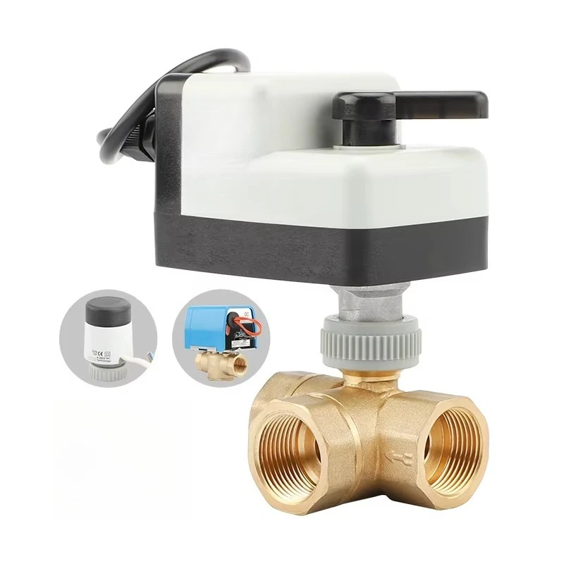 Micro Switch Drive Control Micro Motor Electric Water Ball Cycling AC220V/AC24V Room Temperature Household DN25 2-Way Valve
