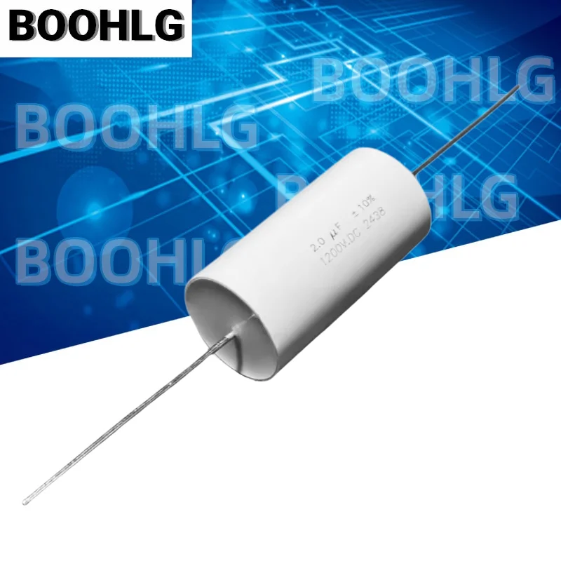 1PCS 2UF 2.0U 1200VDC 205 Non-Polarized Low Inductance Polypropylene High Voltage Film Capacitor