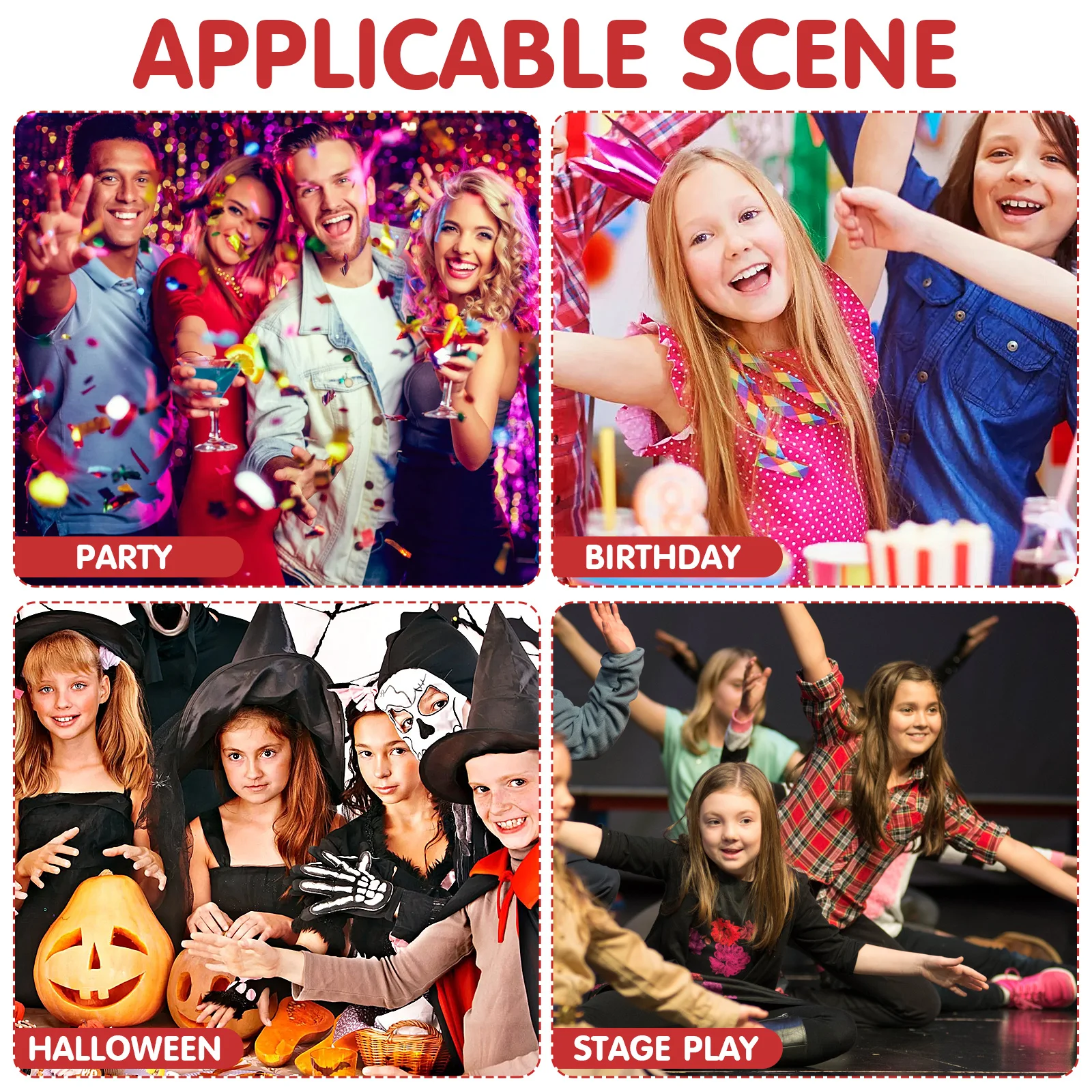 4 قطع من طوق شعر أذن الثعلب بتصميم كرتوني إبداعي خفيف الوزن ومريح للديكور لحفلات الهالوين وحفلات الهالوين